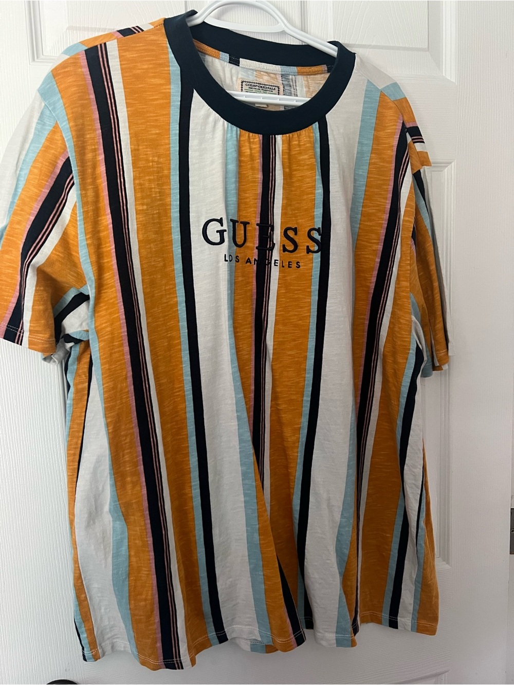 GUESS Men’s Striped Short Sleeve Tee XL